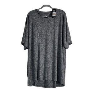 Under Armour Men's Shirt 4XL Tech 2.0 Short Sleeve Heat Gear Gray Heathered NEW